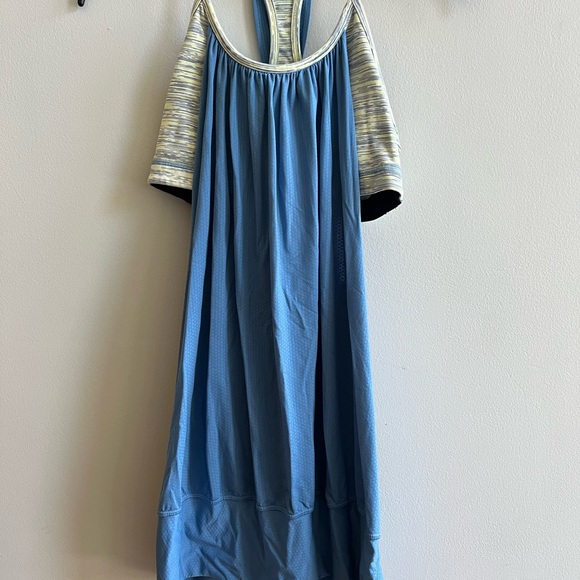 lululemon athletica Blue and Gray Tank Top no limits size 8 - Picture 1 of 7